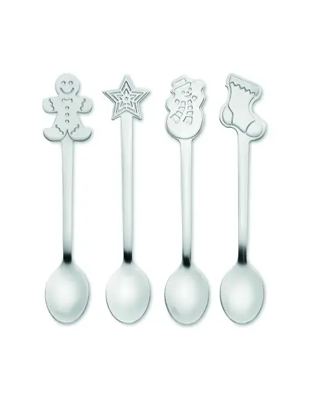 Set  4 cucharas de té navideñas 7CX1533
