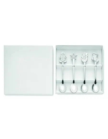 Set  4 cucharas de té navideñas 7CX1533