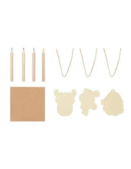 Set adornos madera y dibujar 7CX1535