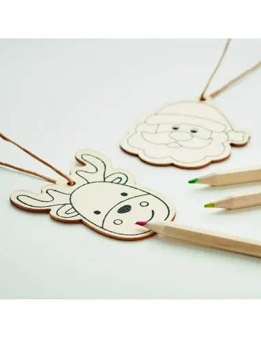 Set adornos madera y dibujar 7CX1535