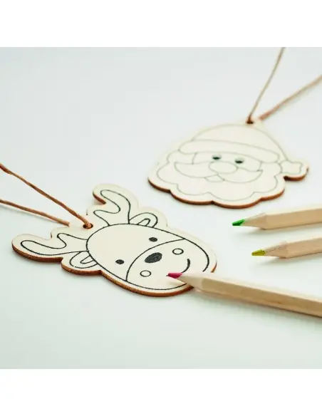 Set adornos madera y dibujar 7CX1535