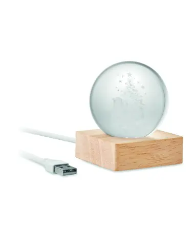 Bola de vidrio LED navideña 7CX1541