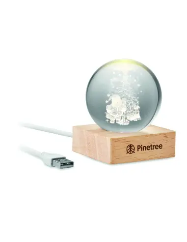 Bola de vidrio LED navideña 7CX1541