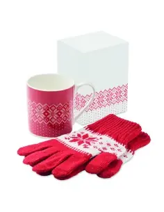 Juego guantes y taza Ecológica Personalizada 7CX1557