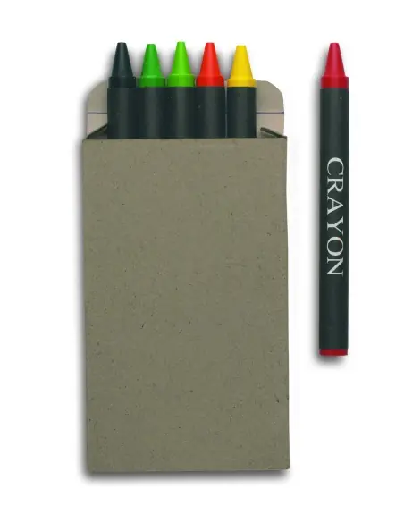 Estuche 6 lápices de cera Ecológica Personalizada 7IT2172