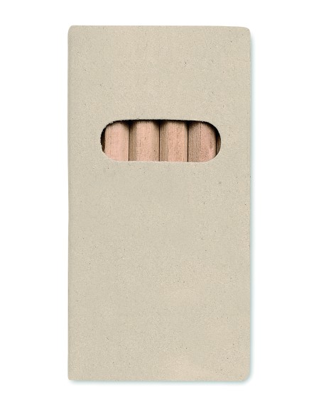 6 lápices de colores en caja Ecológica Personalizada 7KC2478