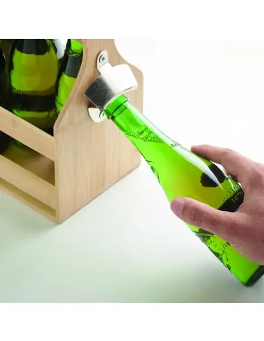 Caja de bambú para 6 cervezas 7MO2110