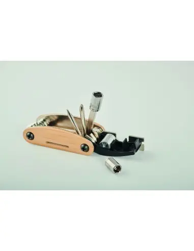 Multiherramienta acero y bambú 7MO2139