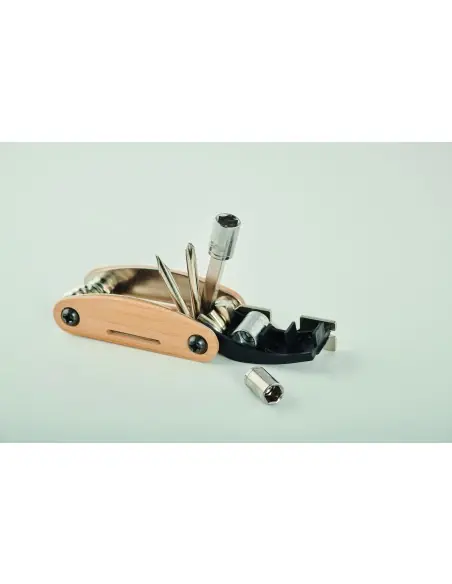 Multiherramienta acero y bambú 7MO2139