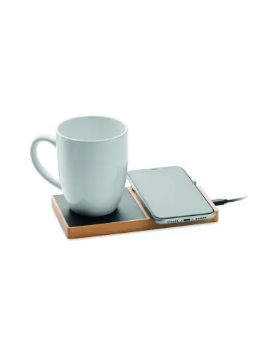 Cargador inalámbrico de bambú 7MO2154