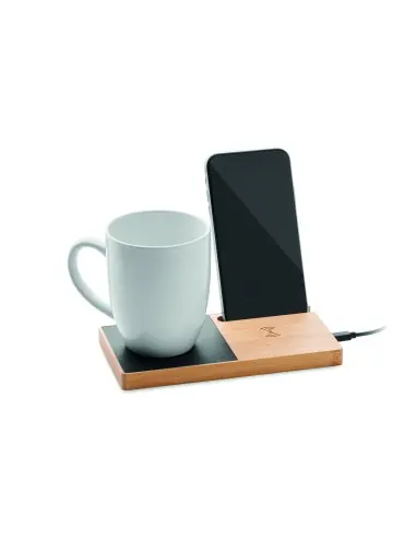 Cargador inalámbrico de bambú 7MO2154