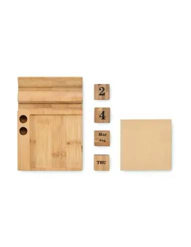 Calendario sobremesa de bambú 7MO2250