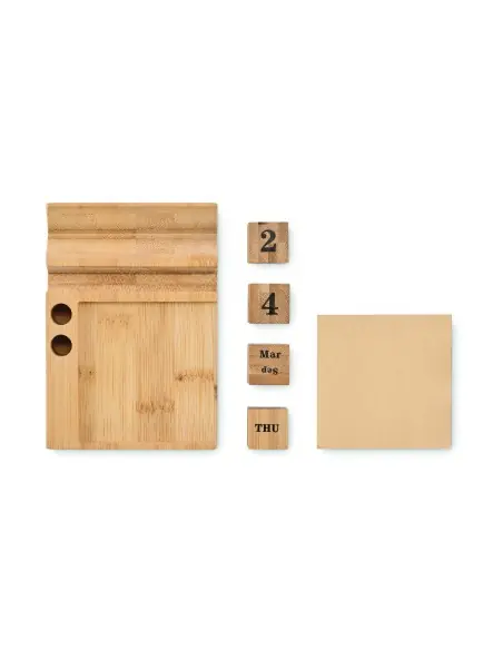 Calendario sobremesa de bambú 7MO2250