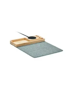 Cargador inalámbrico bambú 15W 7MO2281