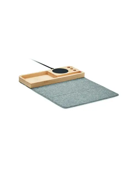 Cargador inalámbrico bambú 15W 7MO2281