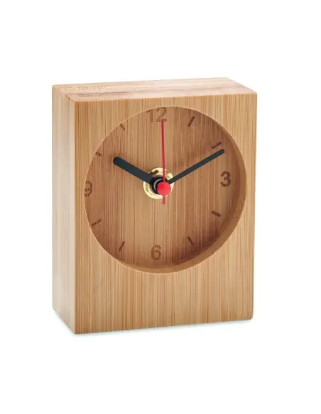 Reloj de sobremesa de bambú 7MO2353