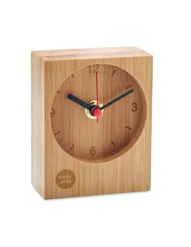 Reloj de sobremesa de bambú 7MO2353