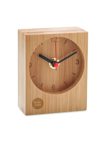 Reloj de sobremesa de bambú 7MO2353
