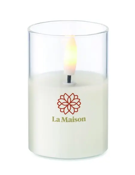 Vela efecto LED de cristal Ecológica Personalizada 7MO2365