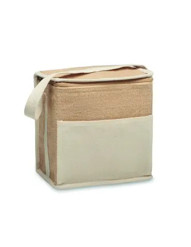 Bolsa nevera de yute y lona 3L 7MO2503