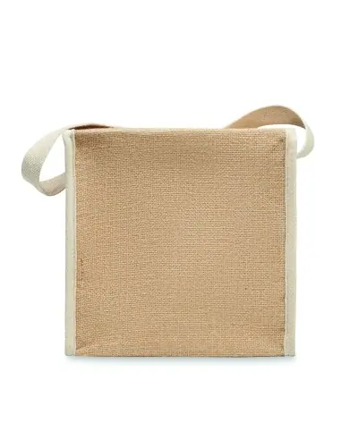 Bolsa nevera de yute y lona 3L 7MO2503