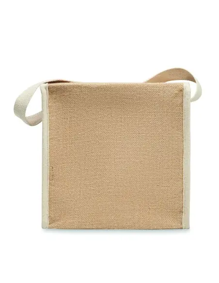 Bolsa nevera de yute y lona 3L 7MO2503