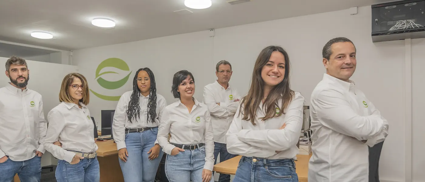 El equipo de Ecobranded en la oficina de Barcelona
