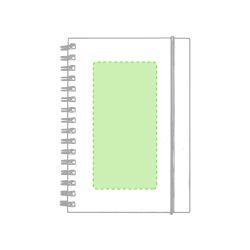 En la portada de la libreta