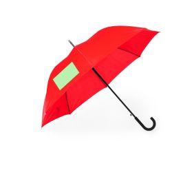 En un panel del paraguas