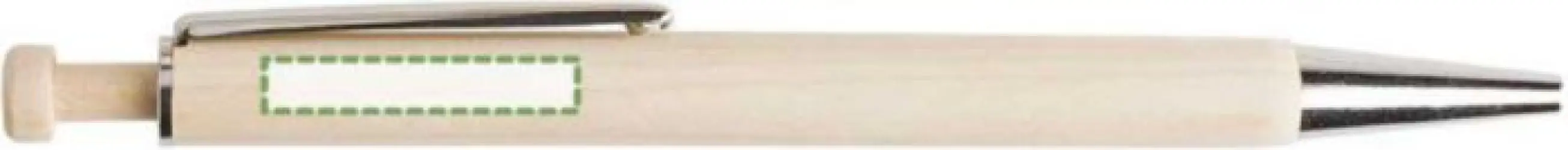 Junto al clip, escritura zurda