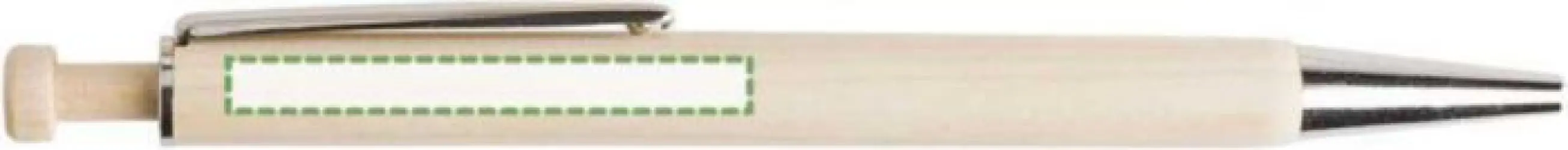 Junto al clip, escritura zurda