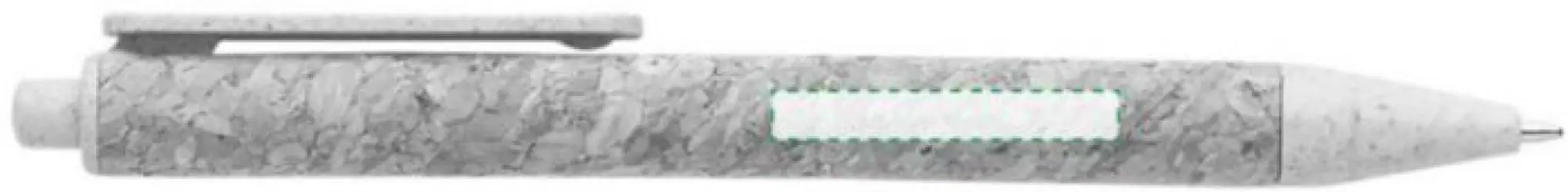 Junto al clip, escritura zurda