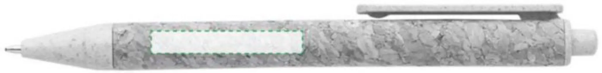 Junto al clip, escritura diestra