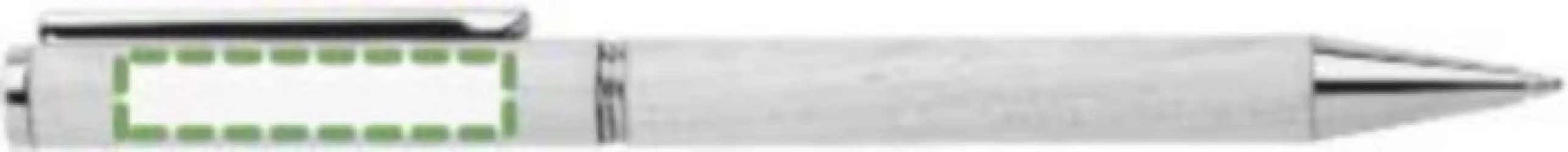 Junto al clip, escritura zurda