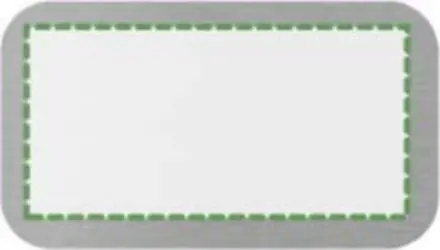 En la placa de metal