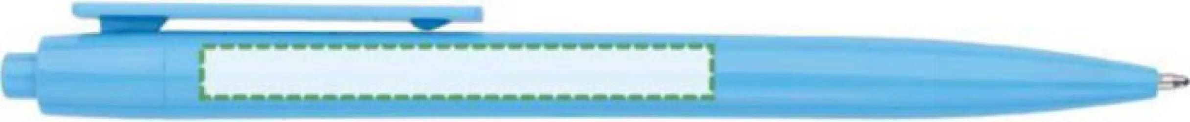 Junto al clip, escritura zurda