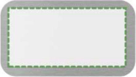 En la placa de metal