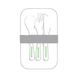 En el mango del cuchillo