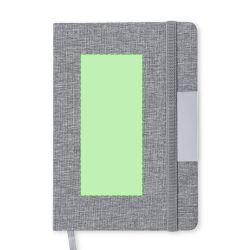 En la portada de la libreta